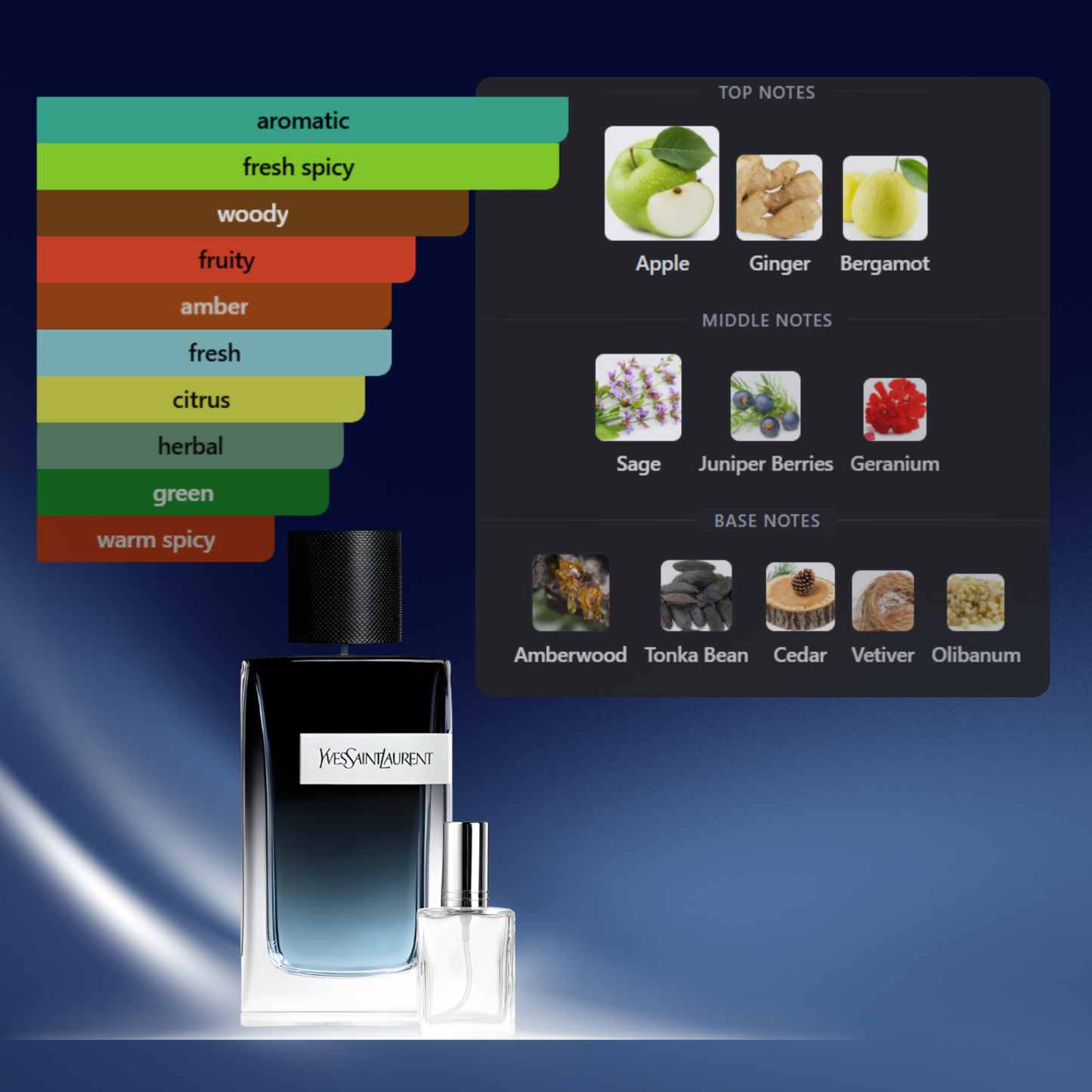 Y Eau de Parfum Yves Saint Laurent, Decants by King of Clones