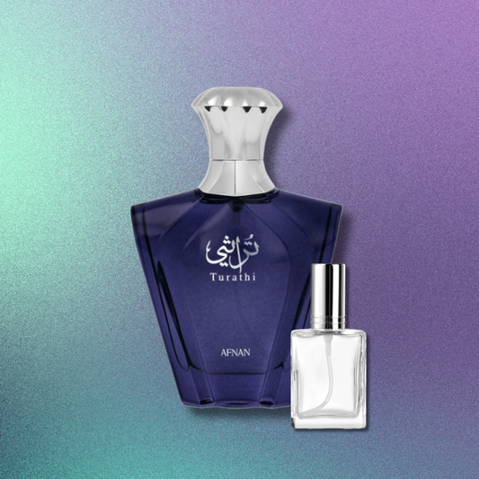 Turathi Blue By Afnan Decant by King of Clones